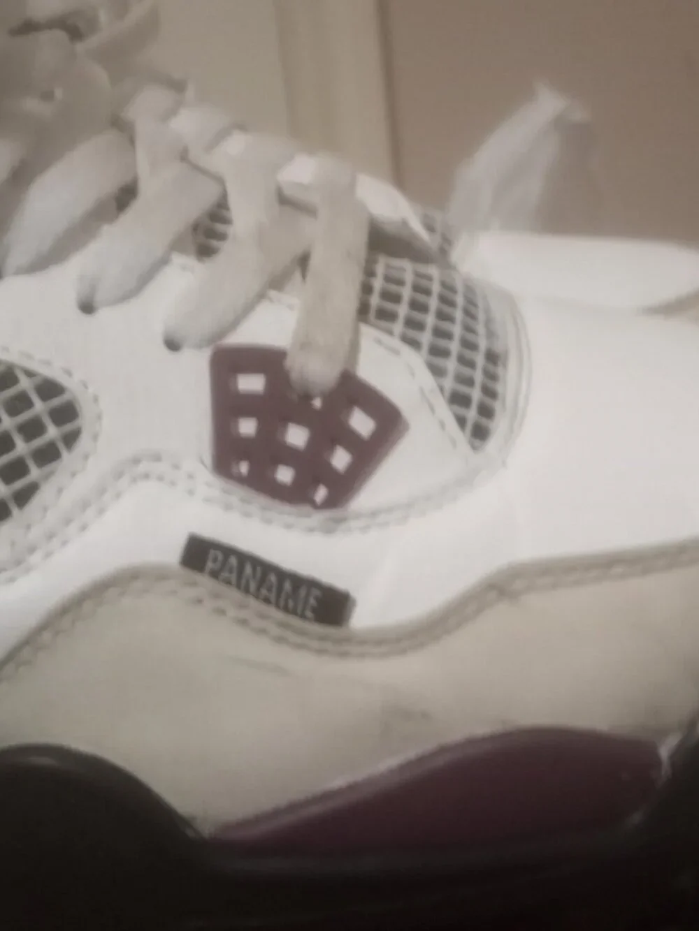 Jordan Air Jordan 4 Retro Paris Saint-Germain Bordeaux White Black Sneaker Sz 10